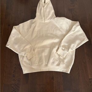 Fear of God Essentials Cream Hoodie